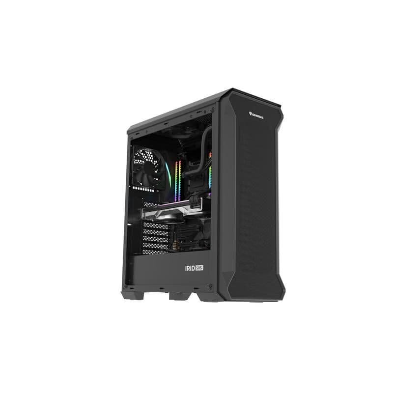 Počítačová skriňa Genesis IRID 505F/Midi Tower/Transpar./Čierna 3
