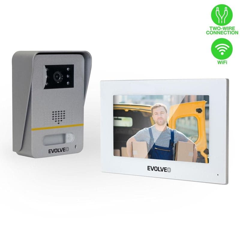 EVOLVEO DoorPhone AP1-2, drôtový videotelefón s aplikáciou, biely 1