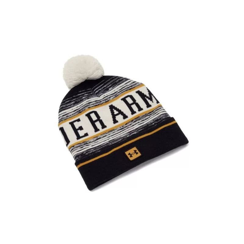 Pánska zimná čiapka UNDER ARMOUR M Halftime Pom Beanie-WHT 111