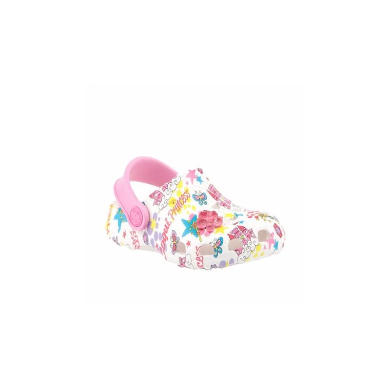 Detské kroksy (rekreačná obuv) COQUI Little frog white pink