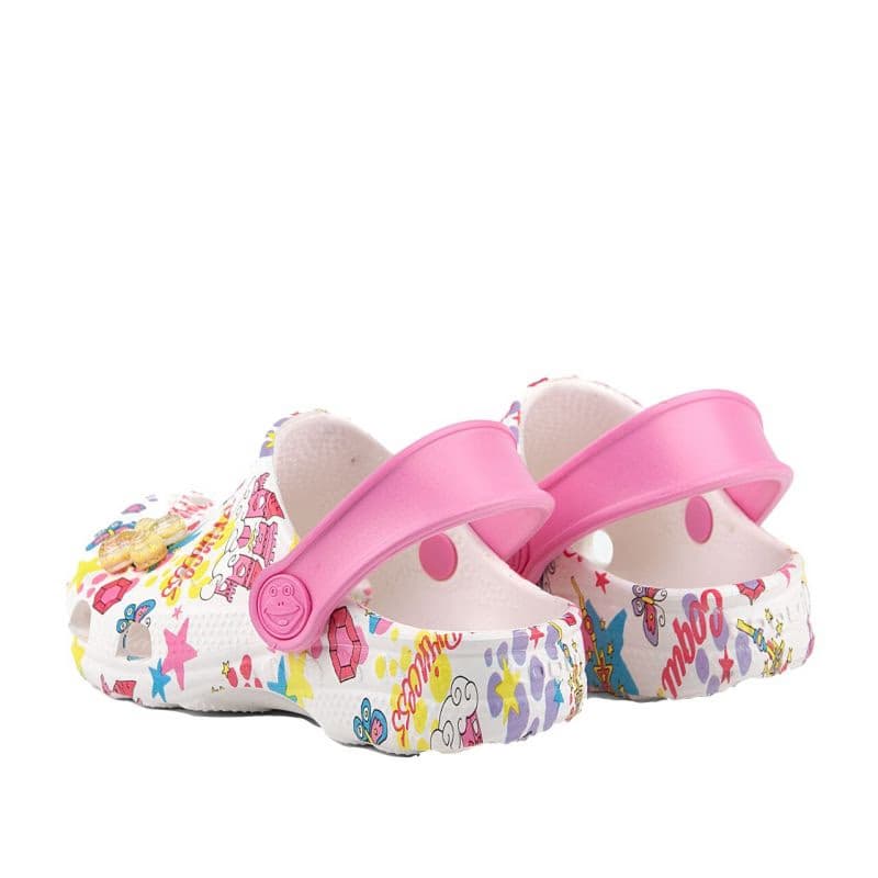 Detské kroksy (rekreačná obuv) COQUI Little frog white pink 3