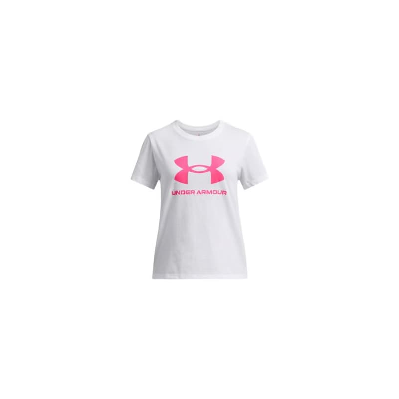 Dievčenské tričko s krátkym rukávom UNDER ARMOUR UA BIG LOGO SS-WHT 1