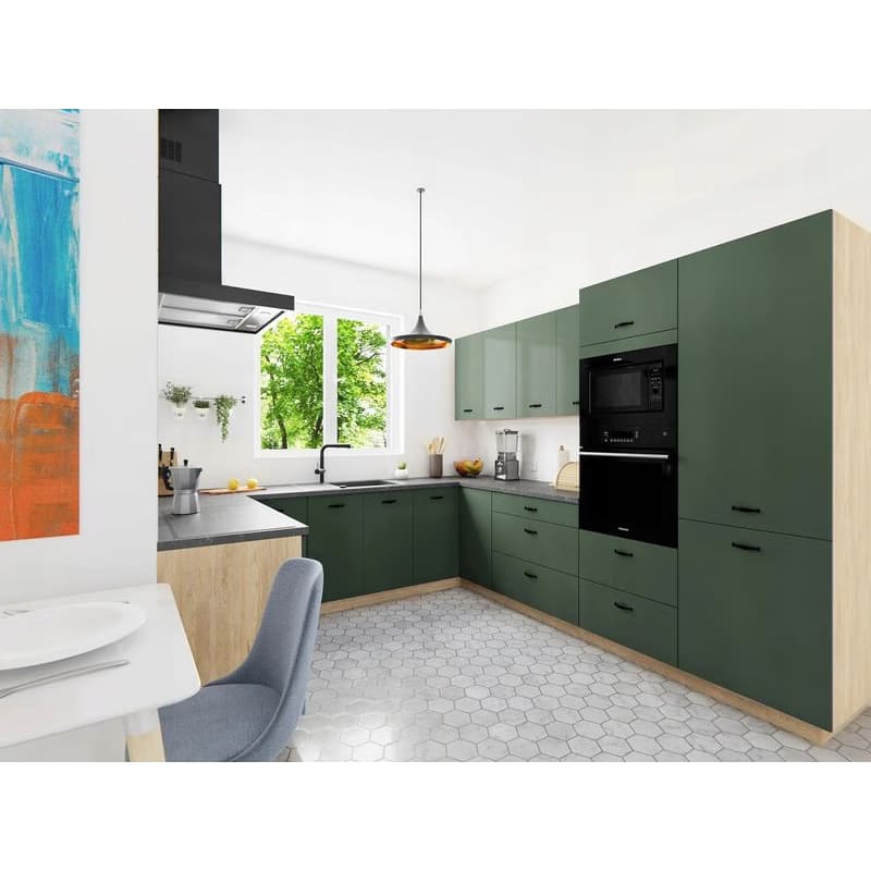 ArtExt Kuchynská skrinka horná SILVER | W3 90 Farba korpusu: Čierna 6