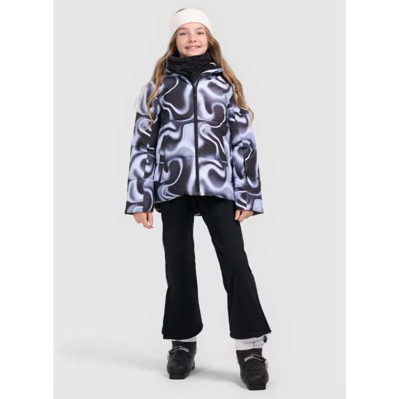 Dievčenská lyžiarska bunda 4F JUNIOR TECHNICAL JACKET F0826-4FJWAW25TTJAF0826-91A-MULTICOLOUR 1 ALLOVER 4