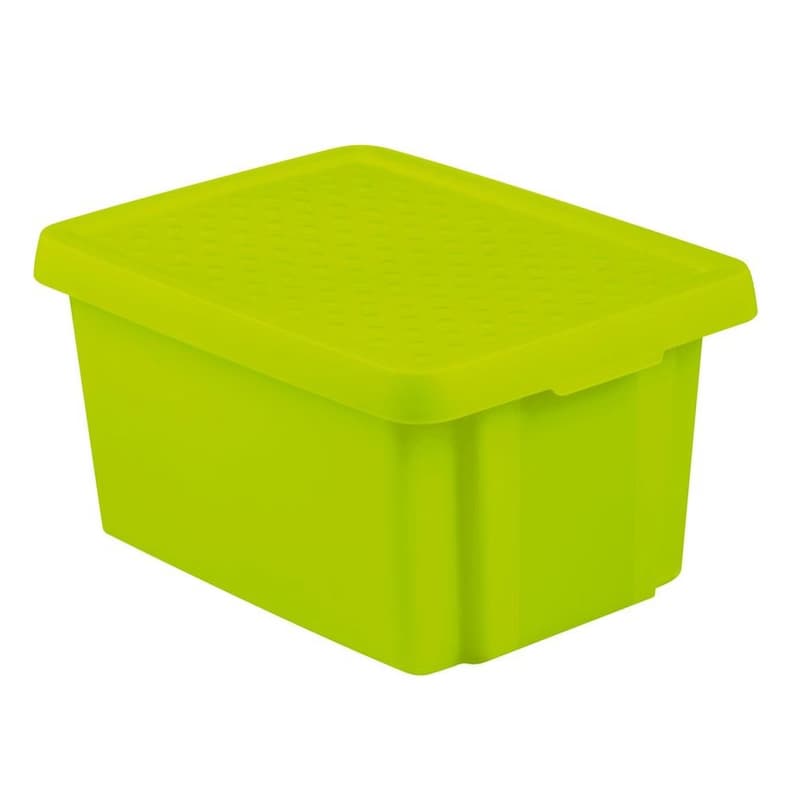 CURVER Úložný box ESSENTIALS 26l s vekom | zelená