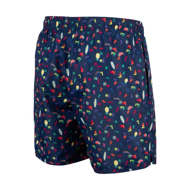 Pánske plavky ARENA MENS BEACH BOXER ALLOVER-750-navy multi 6