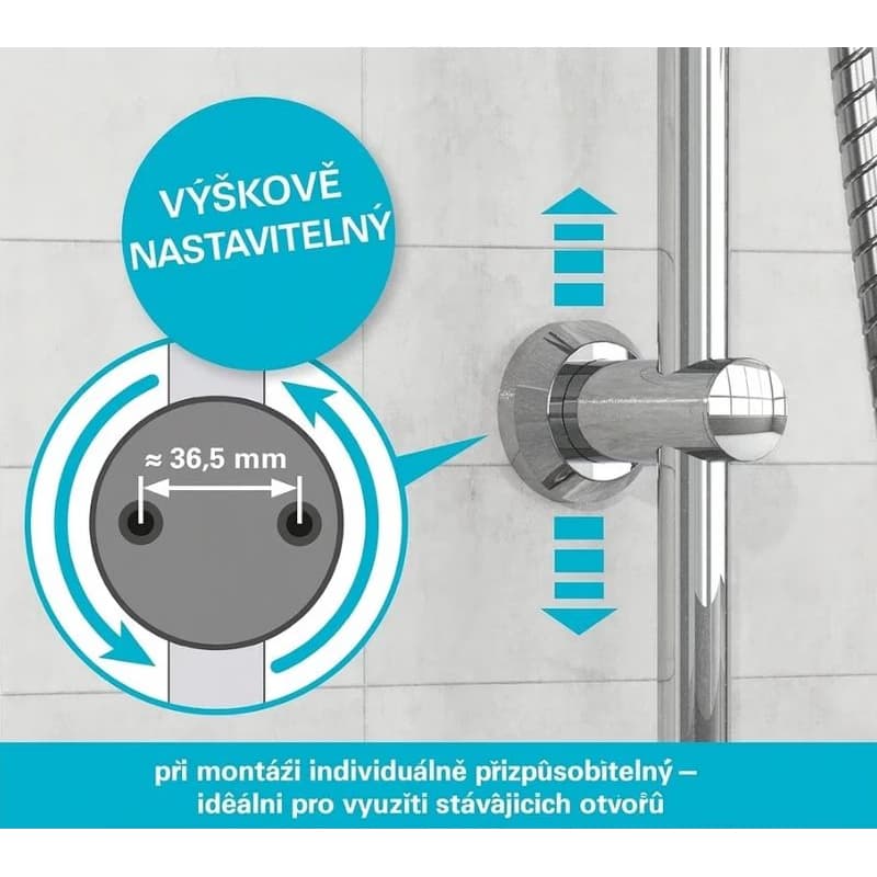 Eisl Eisl - Sprchový set vrátane batérie s rozstupom 100 mm-letný dážď DX1005CS A105500 / 100 4