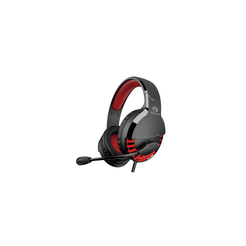 Marvo HG9022 sluchátka s mikrofónom, káblové, černo-červená, 7.1 (virtualne), LED, podsvietená typ USB 1