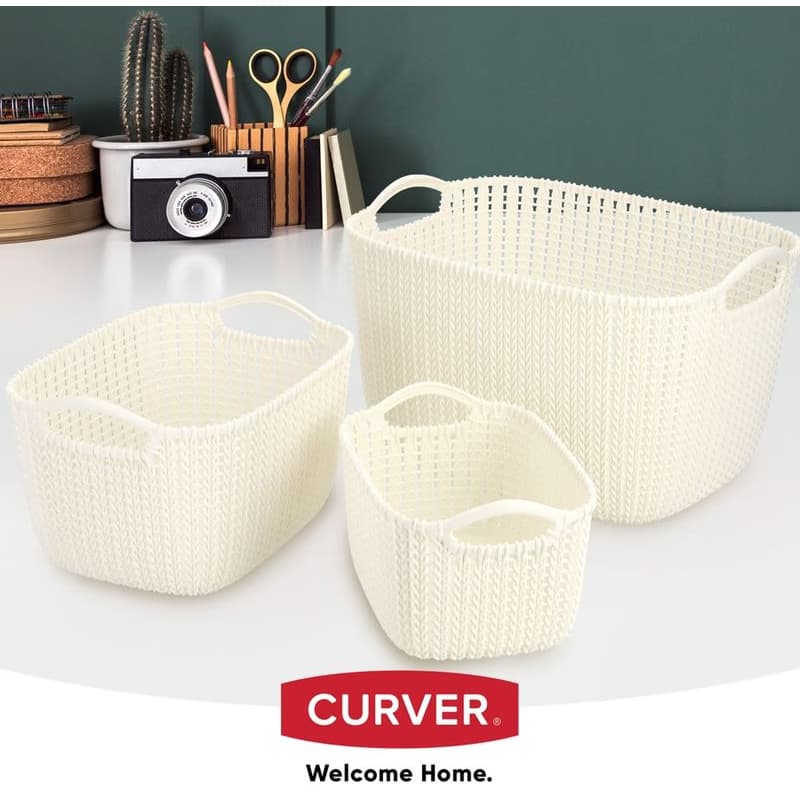 CURVER Košík KNIT 19l | krémová 5