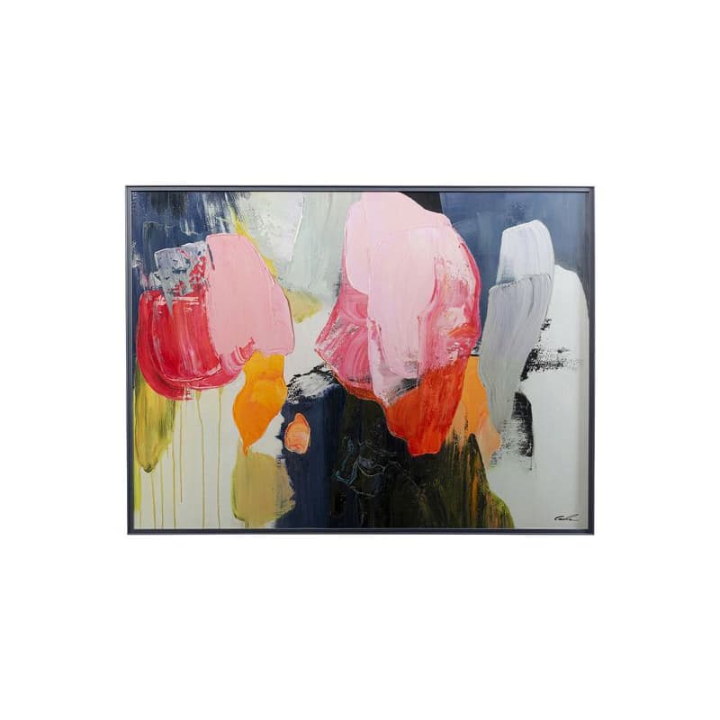 Abstract High Gloss Pink zarámovaný obraz 160x120 cm