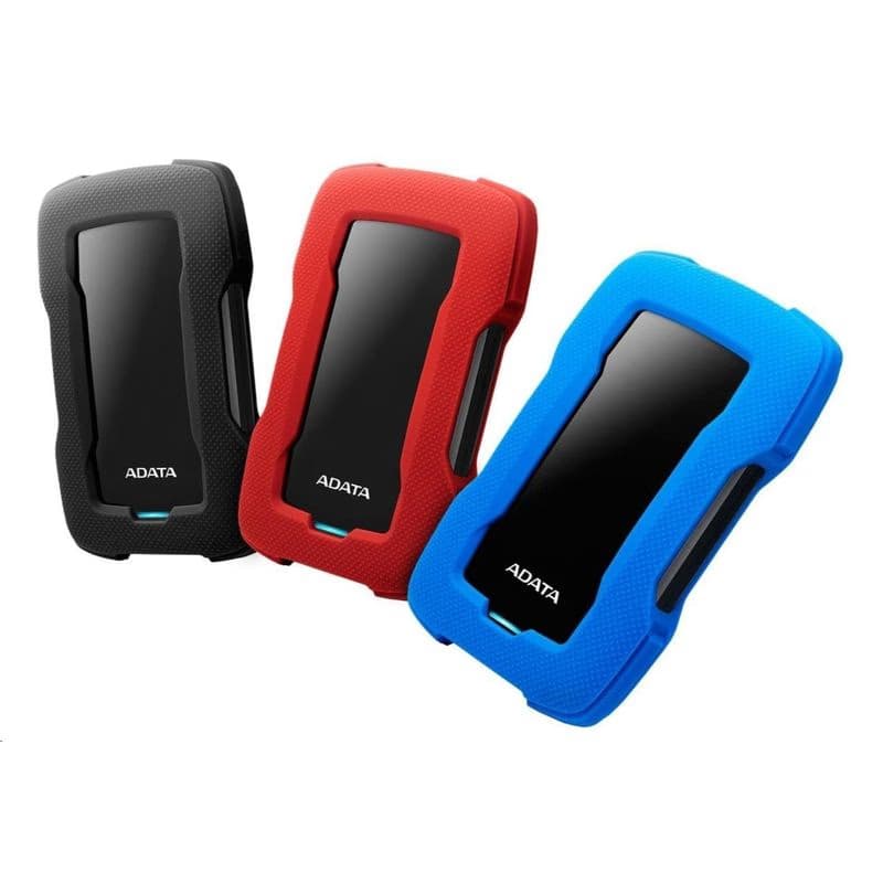 ADATA Externý HDD 2TB 2,5" USB 3.1 HD330, BLACK COLOR BOX, čierny (gumový, nárazu odolný) 3
