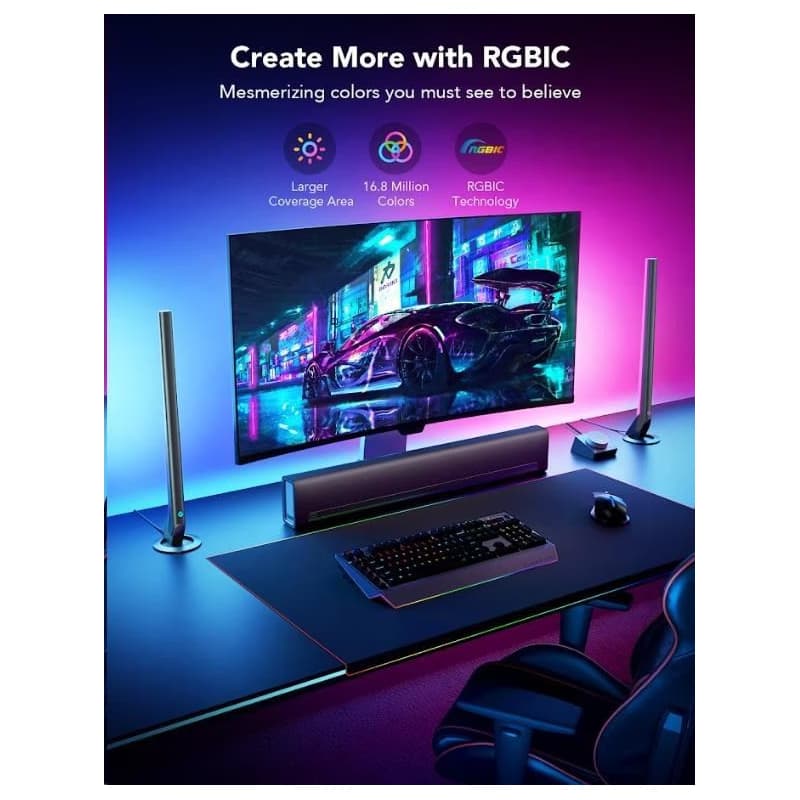 Govee Smart Gaming WiFi LED Panely + Smart Dual ovládač 3