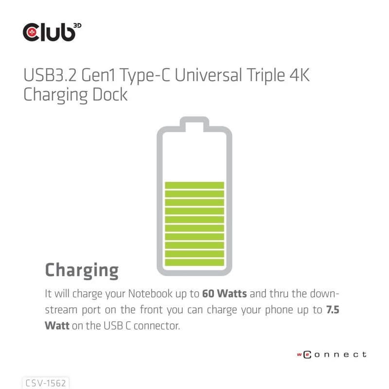 Club3D Dokovacia stanica USB-C 13v1, 2xDP, 3xHDMI, 1xUSB-C, 5xUSB, 1xRJ45, 1x3.5mm, čierna 5