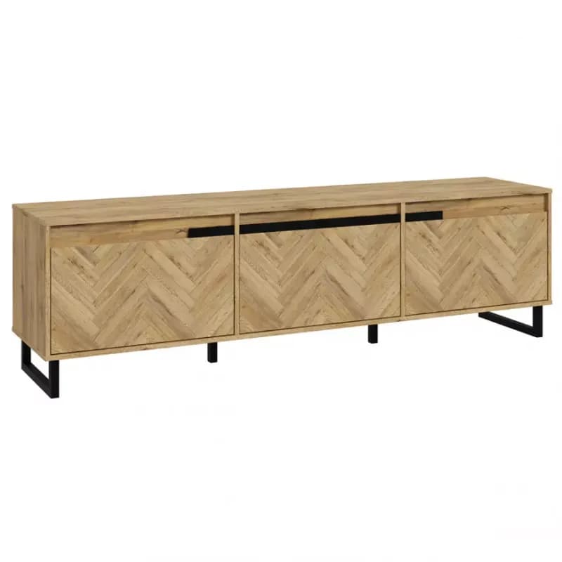 TV stolík Solletico dub spica rybia kosť / dub bartex 1