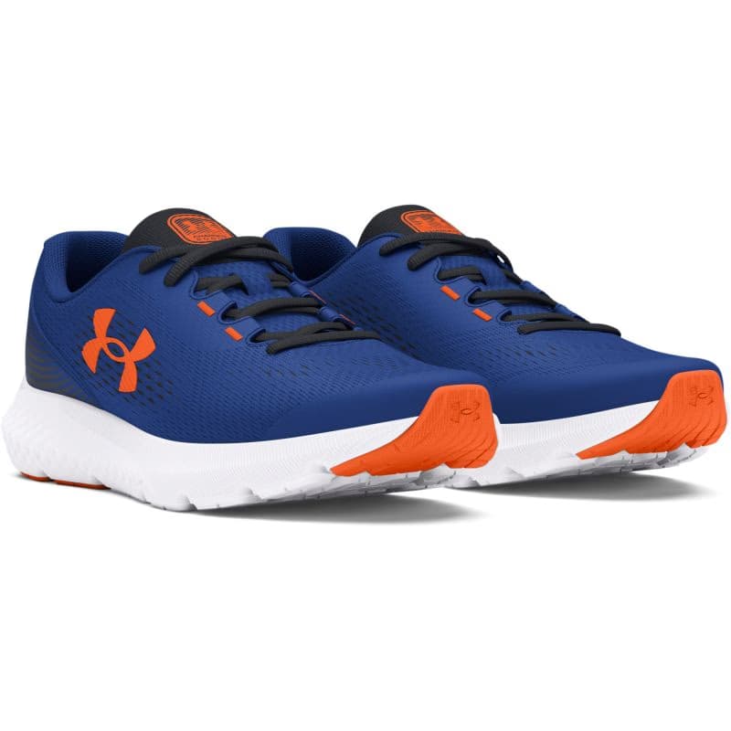 Chlapčenská športová obuv (tréningová) UNDER ARMOUR UA BGS Charged Rogue 4 tech blue black orange blast 4