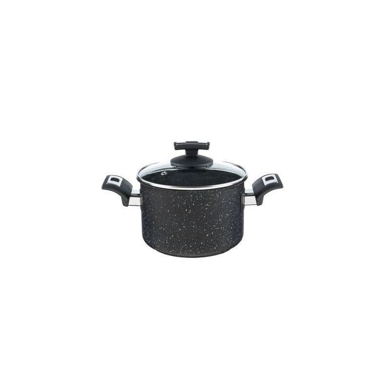 Kolimax Hrniec BLACK GRANITEC s pokrievkou, priemer 18cm, objem 3.0l 1