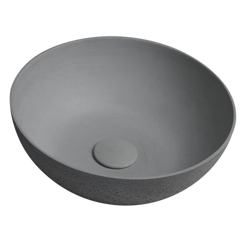 SAPHO - FORMIGO betónové umývadlo na dosku, primere 39cm, šedá mat FG317