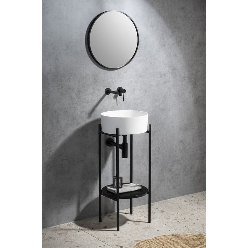 SAPHO - THIN umývadlo na dosku, priemer 38cm, bielá mat WN548 6
