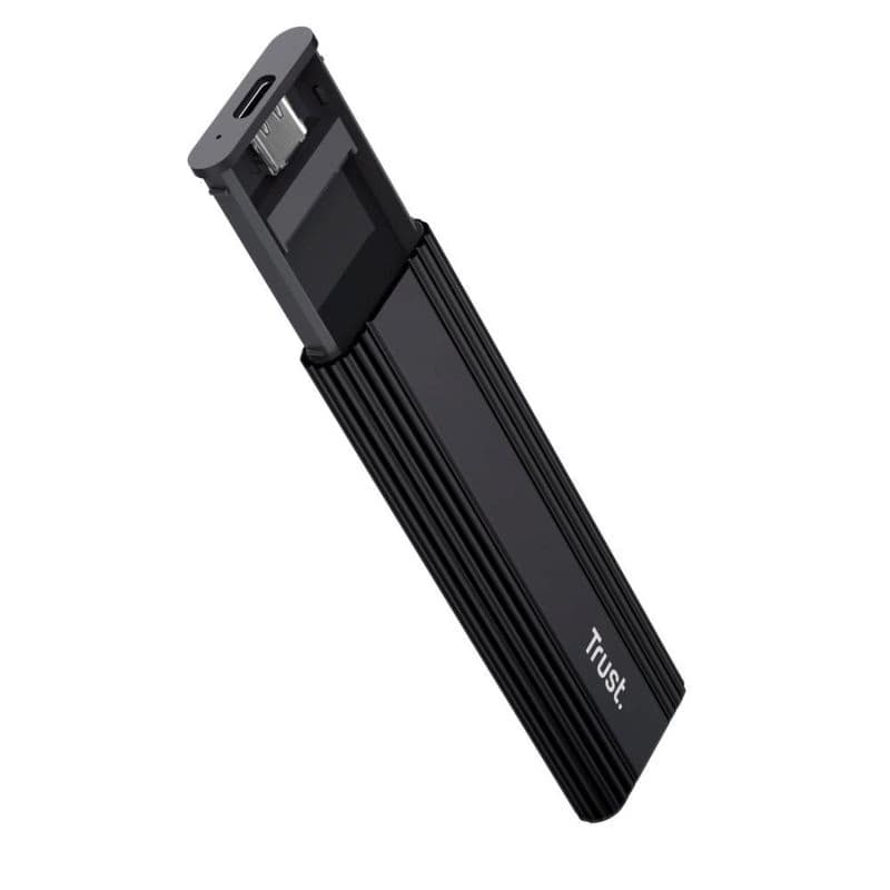 TRUST Externý box pre M.2 SSD, USB-C 3.2 Gen2, M.2 2280, čierna 2