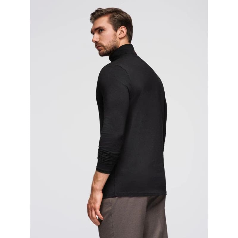Pánske tričko s dlhým rukávom OMBRE Longsleeve OM-LSCL-0130 V-1 black 4