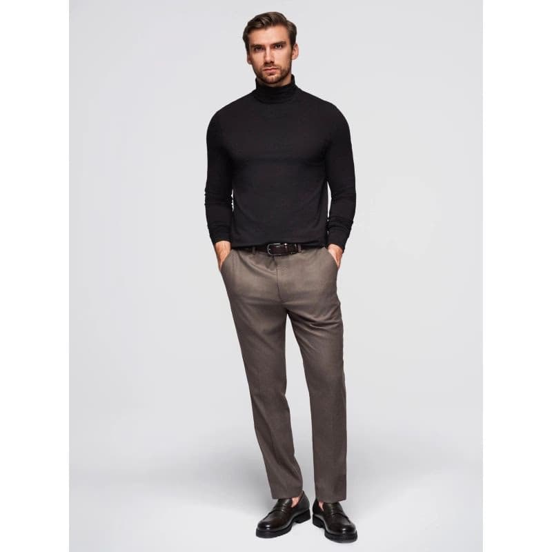 Pánske tričko s dlhým rukávom OMBRE Longsleeve OM-LSCL-0130 V-1 black 5