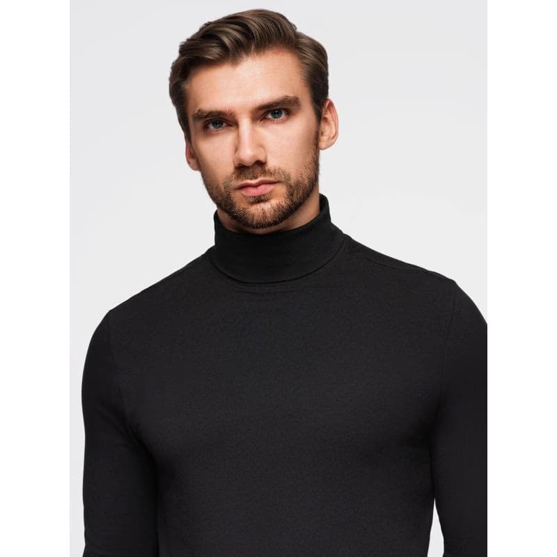 Pánske tričko s dlhým rukávom OMBRE Longsleeve OM-LSCL-0130 V-1 black 6