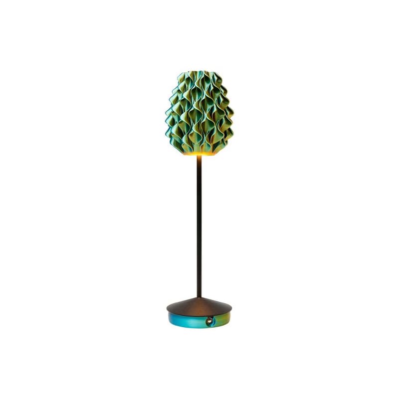 Swirl stolná lampa čierna