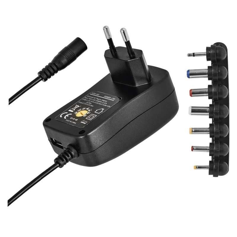 Emos univerzálny napájací zdroj pulzný N3111, 3-12 V / 1 A max., s hrebienkom, USB 1
