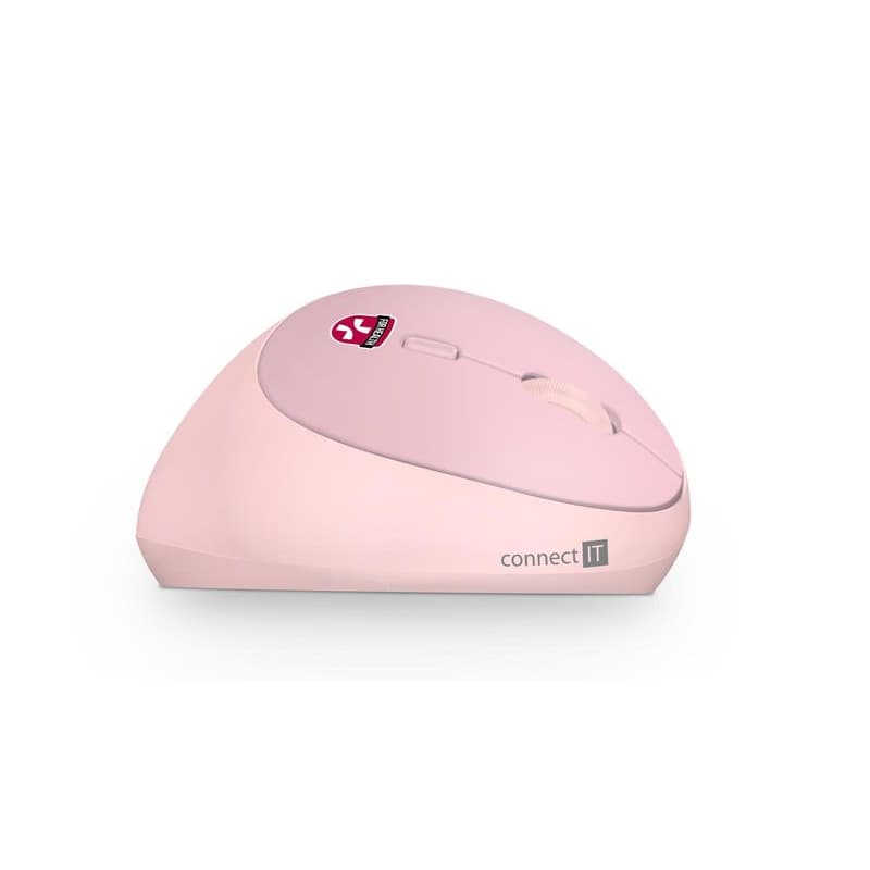 CONNECT IT FOR HEALTH LADIES PINK ergonomická vertikálna myš, bezdrôtová