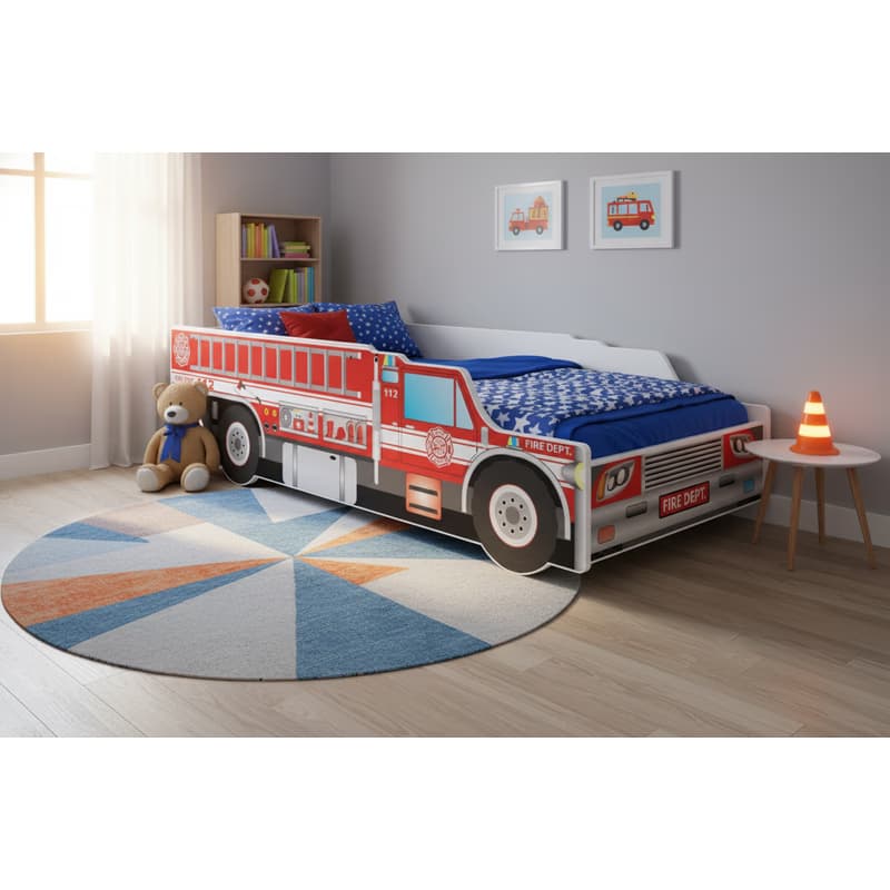 ArtAdrk Detská auto posteľ FIRE TRUCK Prevedenie: 80 x 160 cm 2