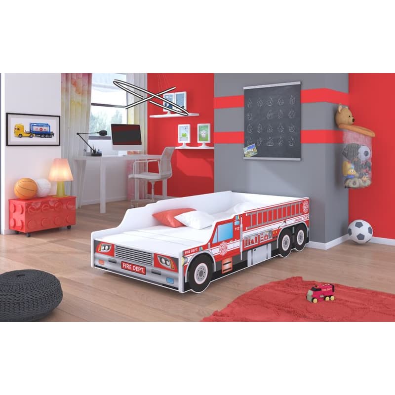 ArtAdrk Detská auto posteľ FIRE TRUCK Prevedenie: 80 x 160 cm 3