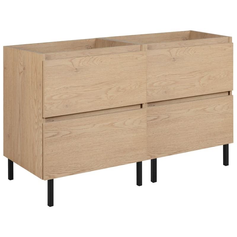 Elvisia Skrinka pod umývadlo s doskou SIMPLE Light oak D120/1 | 120 cm 4