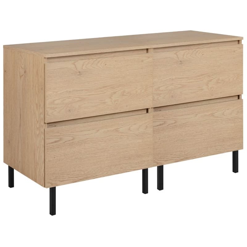 Elvisia Skrinka pod umývadlo s doskou SIMPLE Light oak D120/1 | 120 cm 5