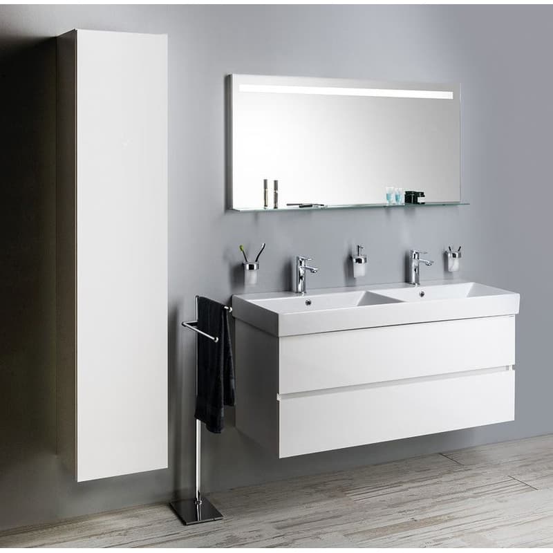 SAPHO - Kúpeľňový set ODETTA 120, biela KSET-058
