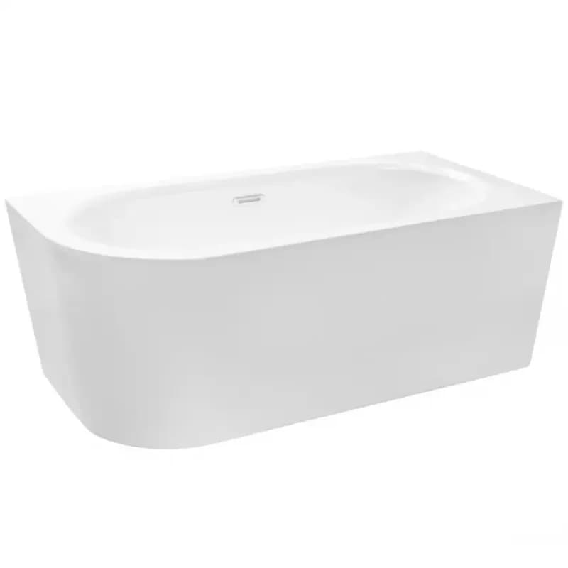 Voľne stojaca vaňa nástenná Avita A-Line 160P + sifón klik-klak chróm 1