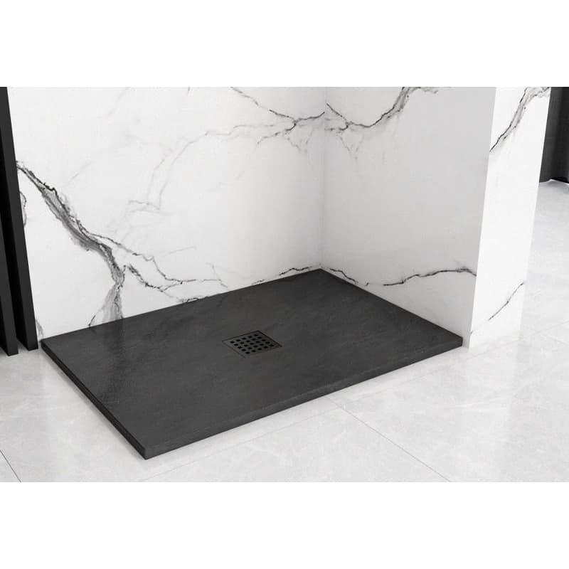 REA - Sprchová vanička Black Rock 80x120 čierna REA-K4579 3