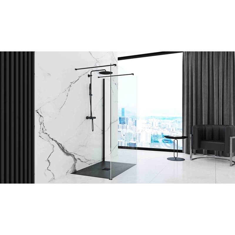 REA - Sprchová vanička Black Rock 80x120 čierna REA-K4579 5
