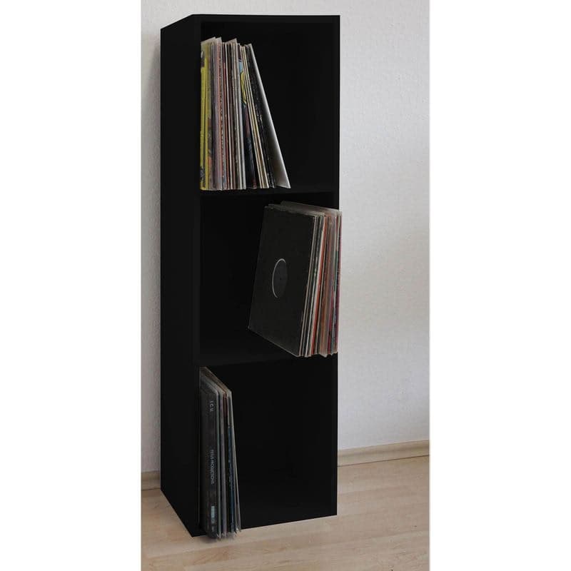 Polica LP Platto, čierna 1