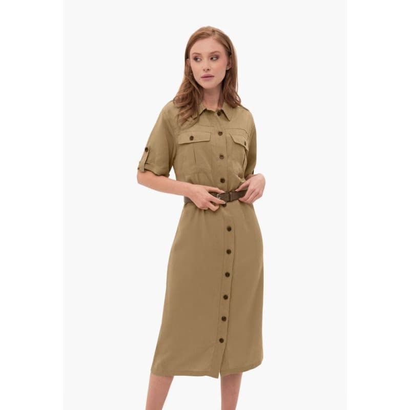 Dámske šaty VOLCANO HANA-102-BEIGE 2