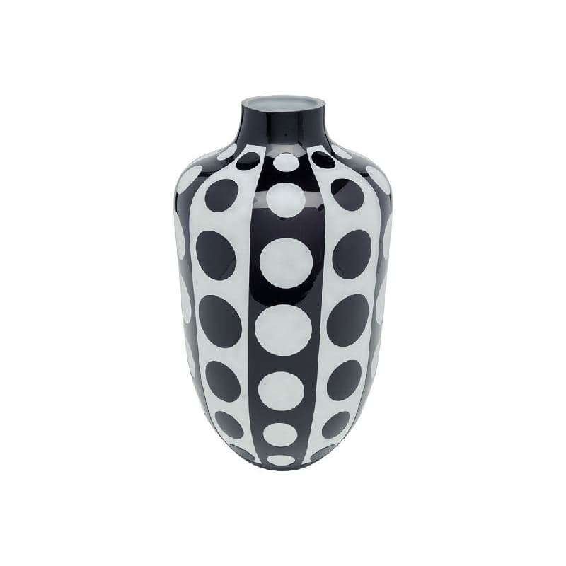 Brillar váza čierna/biela 45cm 1