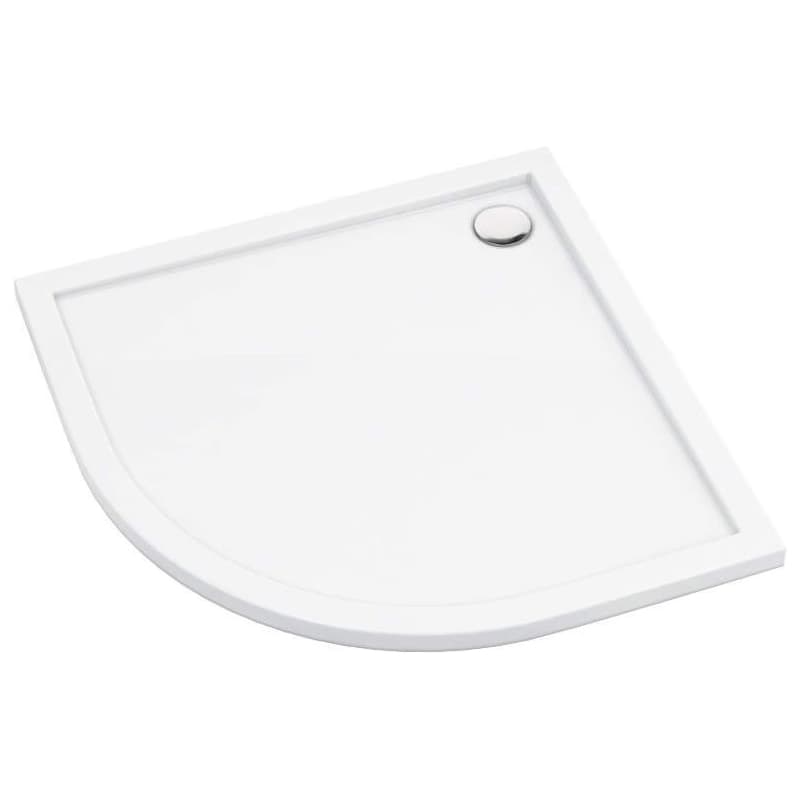 DEANTE - Prizma biela Akrylová sprchová vanička, polguľatá, 90 cm KTJ_093B 1