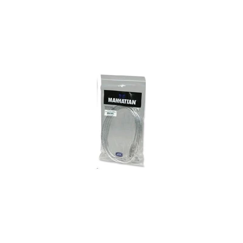 MANHATTAN Kábel USB 2.0 AB prepojovací 3m (strieborný) 3
