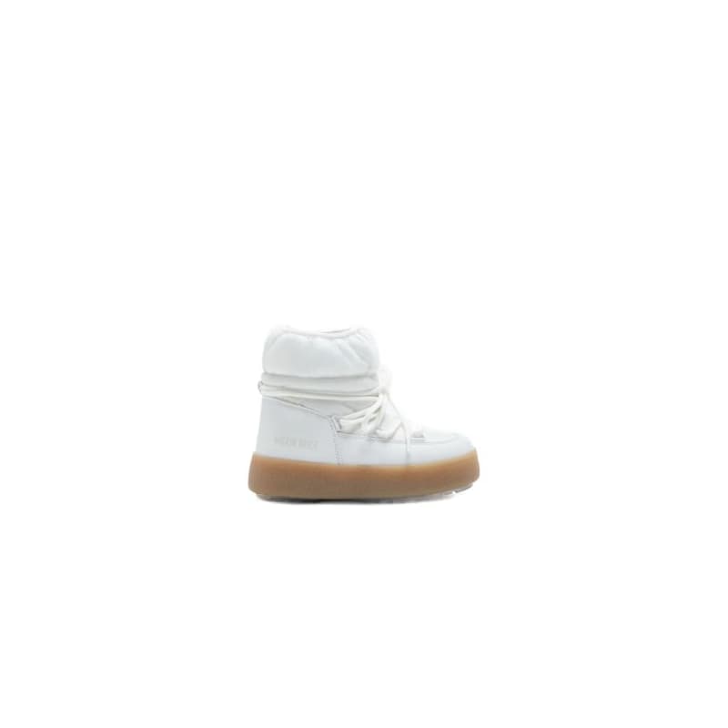 Dievčenské členkové zimné topánky MOON BOOT JTRACK LOW NYLON WP, 002 white