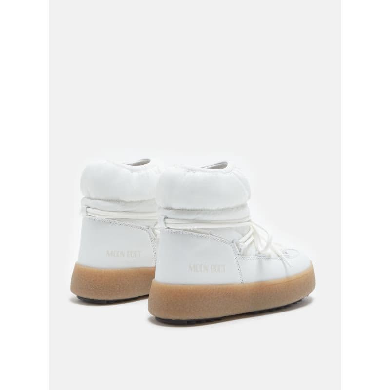 Dievčenské členkové zimné topánky MOON BOOT JTRACK LOW NYLON WP, 002 white 4