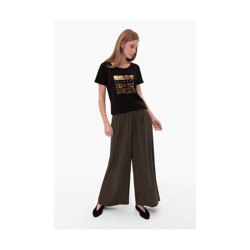 Dámske tričko s krátkym rukávom VOLCANO QUEEN-700-BLACK 4