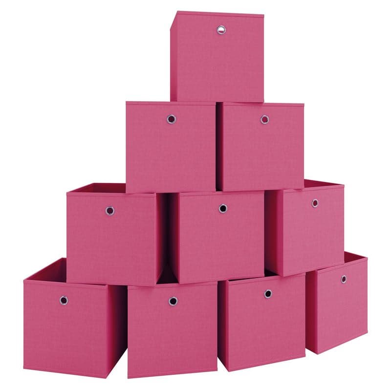 Skladací úložný box Boxas, 10 ks, ružový 1