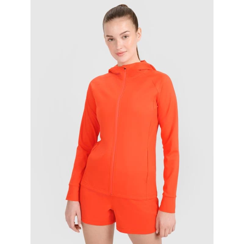 Dámska tréningová mikina so zipsom 4F SWEATSHIRT FNK F467-62S-RED 3