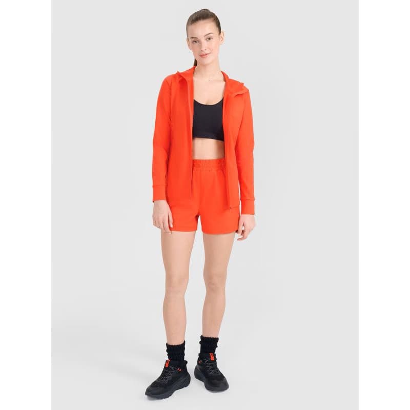 Dámska tréningová mikina so zipsom 4F SWEATSHIRT FNK F467-62S-RED 6