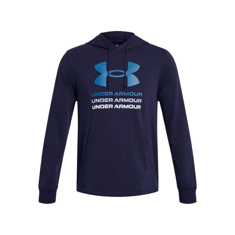 Pánska mikina s kapucňou UNDER ARMOUR UA Rival Terry Graphic Hood-BLU 5