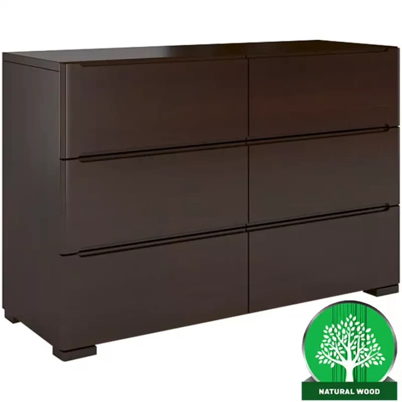 Komoda Drevená borovica 6s Skandica Sparta Palisander 1